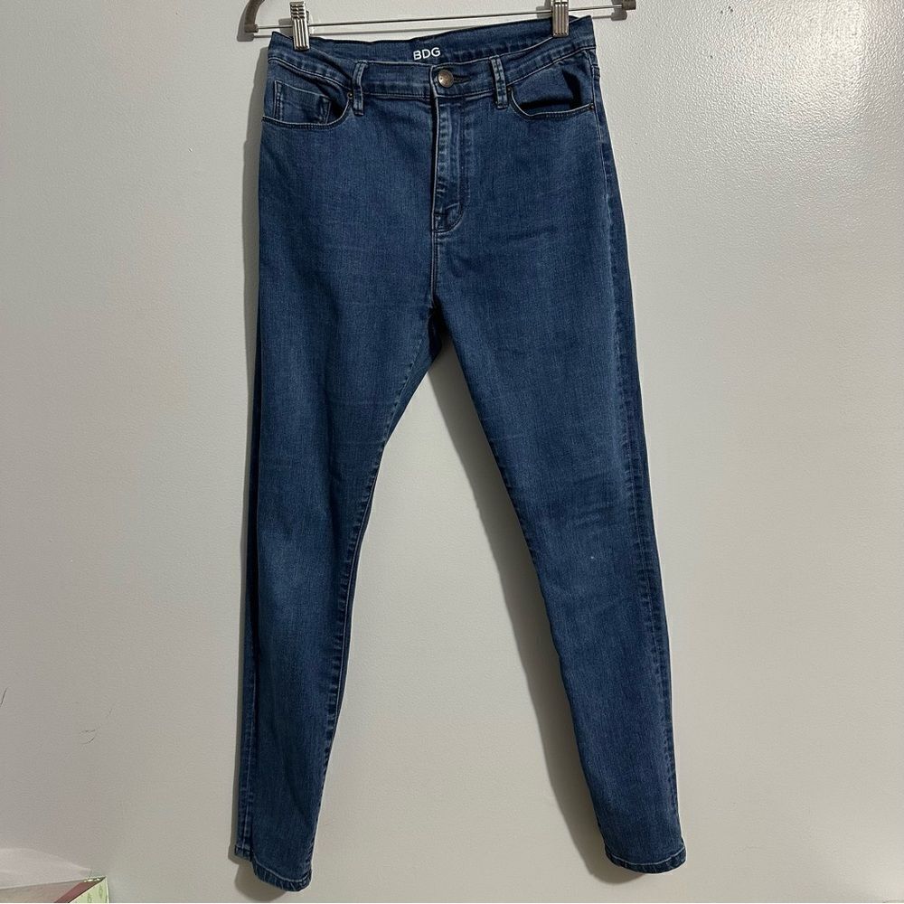 BDG High Rise Twig Ankle Jeans Women's W28xL29 Navy 5-Pocket Dark Wash Cotton